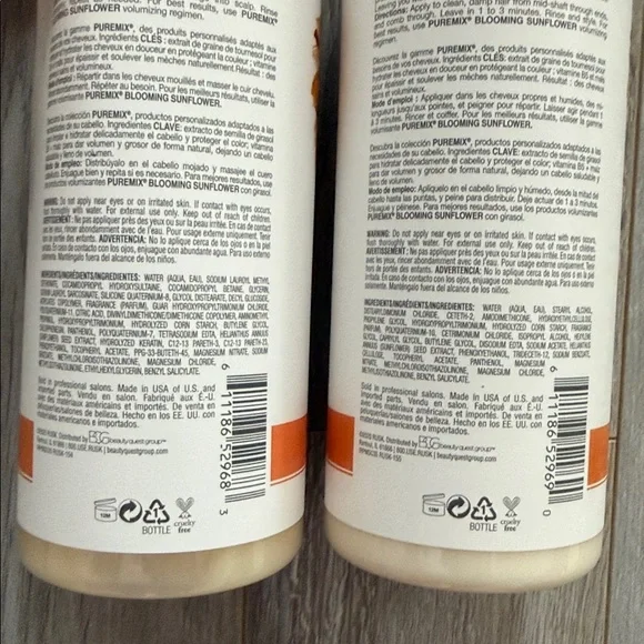 RUSK Puremix Blooming Sunflower Volumizing Shampoo & Conditioner 35oz - Picture 5 of 6